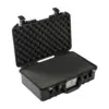 Peli Air Case 1485, Schwarz, geöffnet, mit Schaumstoff