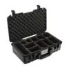 Peli Air Case 1525, Schwarz, geöffnet, mit TrekPak-Trennsystem