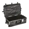 Peli Air Case 1595, Schwarz, geöffnet, mit Deckel-Organizer