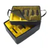 Peli Air Case 1607, Gelbe gepolsterte Trennwände mit Deckeltasche, herausgenommen