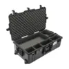 Peli Air Case 1615, Schwarz, geöffnet, mit TrekPak-Trennsystem