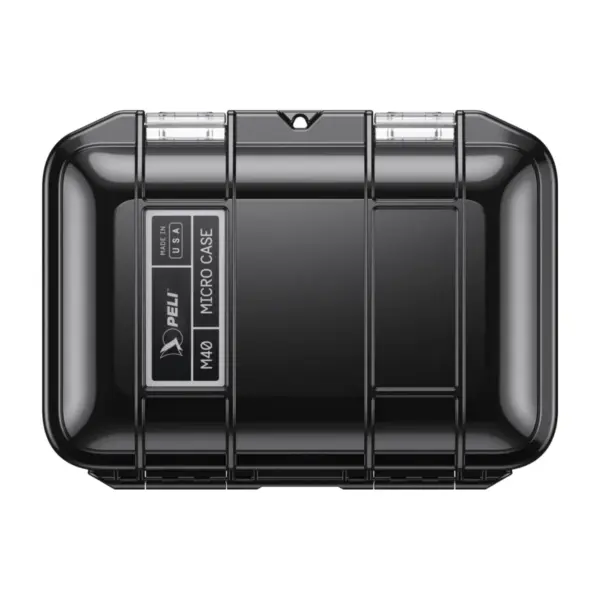 Peli Case M40, Schwarz, geschlossen, Vorderansicht
