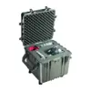 Peli Protector Case 0350, Schwarz, geöffnet, mit Schaumstoff und eingelegtem Gerät