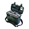 Peli Protector Case 1430, Schwarz, geöffnet, mit Büroeinrichtung und eingelegten Unterlagen