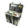 Peli Protector Case 1440, Schwarz, geöffnet, mit Büroeinrichtung und eingelegten Unterlagen