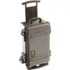 Peli Protector Case 1510M, Schwarz, aufrecht mit Fahrgestell und Teleskopgriff