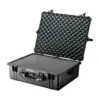 Peli Protector Case 1600, Schwarz, geöffnet, mit Schaumstoff