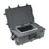 Peli Protector Case 1650, Schwarz, geöffnet, mit Schaumstoff
