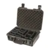 Peli Storm Case iM2300, Schwarz, geöffnet, mit gepolsterten Trennwänden