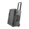 Peli Storm Case iM2620, Schwarz, aufrecht mit ausgezogenem Teleskopgriff