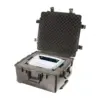 Peli Storm Case iM2875, Schwarz, geöffnet, mit eingelegtem Drucker
