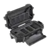 Peli Ruck Case R20, Schwarz, geöffnet, mit Halteplatten in Deckel und Boden