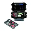 Peli Ruck Case R40, Schwarz, geöffnet, mit eingelegtem Inhalt